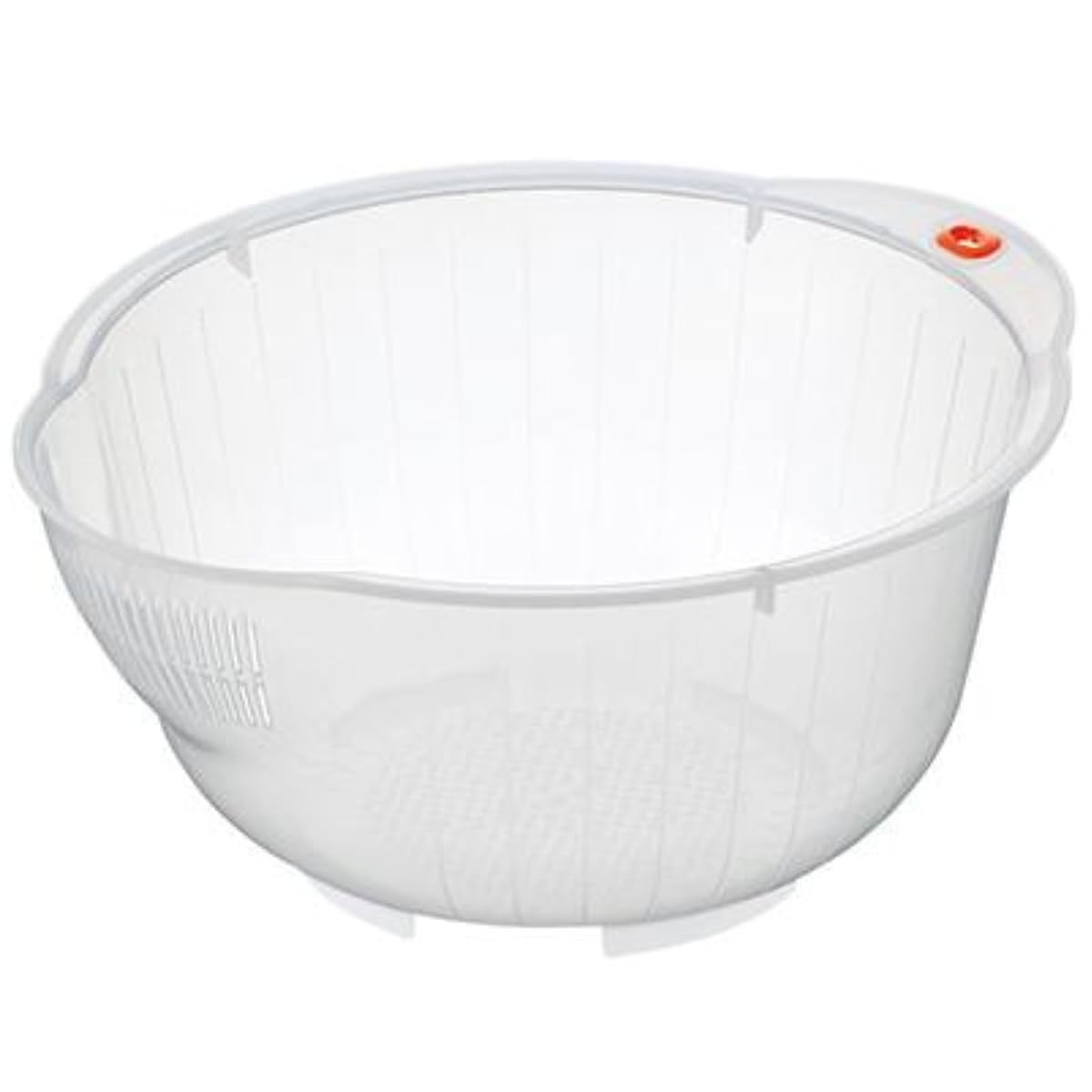 Japanese Rice Washing Bowl with Side and Bottom Drainers